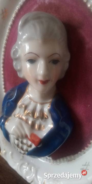 Porcelana Francja stare medaliony popiersia Gniezno