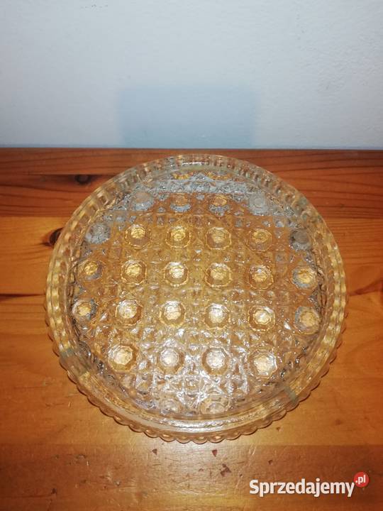 Szkło Ząbkowice popielnica z epoki PRL Warszawa