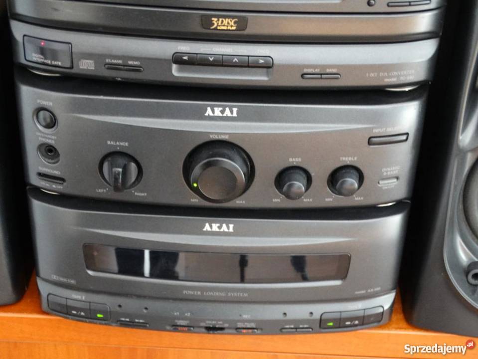 Wieża Akai AX590 kol i pil mocna WYSYŁKA Jasło