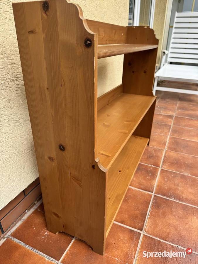 Półka drewniana Leksvik stojąca regał półki Ikea Garwolin