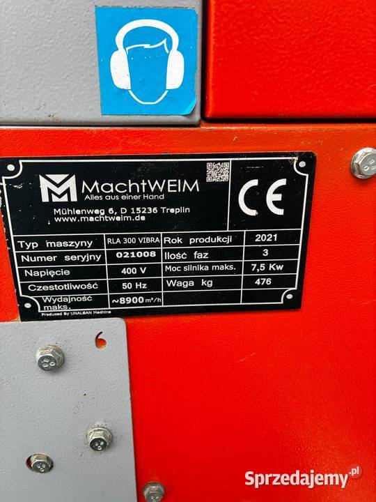 Odciąg do trocin MachtWeim RLA 300 VIBRA Wejherowo