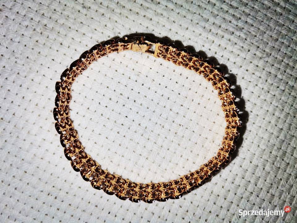 Pozłacany łańcuszek i bransoletka Ząbki sprzedam