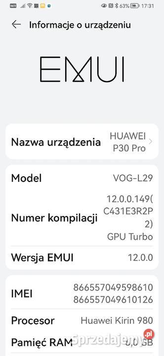 Huawei P30 pro podkarpackie