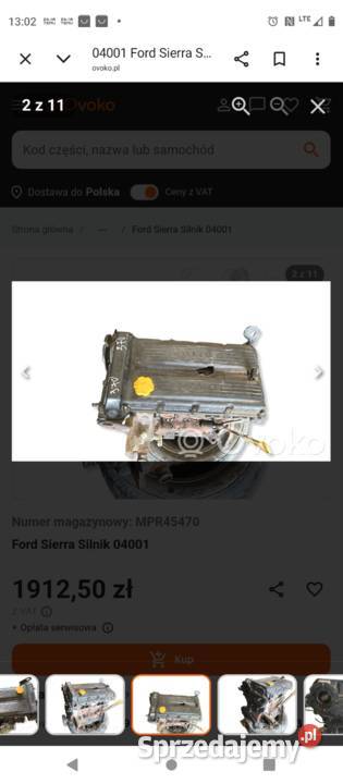 Silnik ford16V 120 Włocławek sprzedam