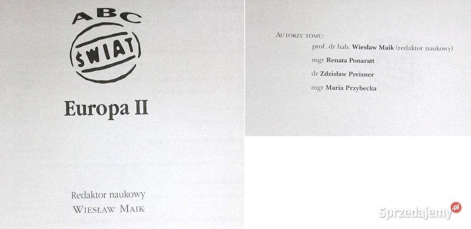 ABC Świat Europa II Wiesław Maik Chełm sprzedam