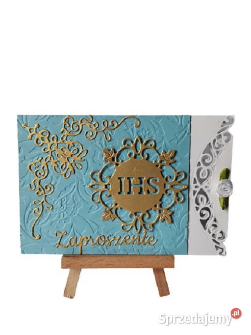 Zaproszenia Komunia Chłopiec Ihs Z Koronką C6 Poznań