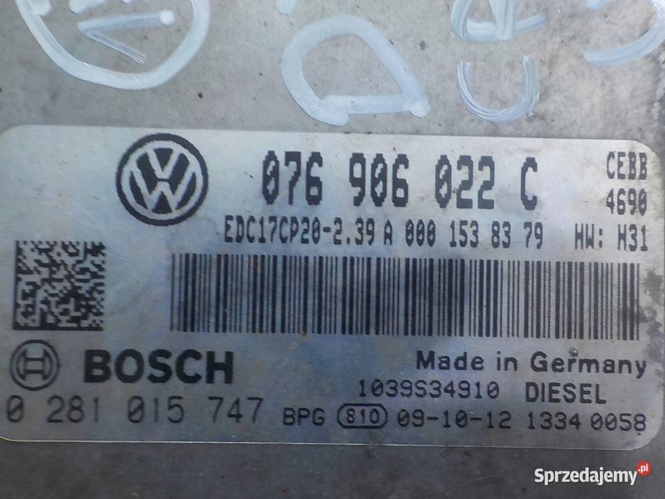 VW CRAFTER I 25 TDI 09r VAN sterownik komputer Suków