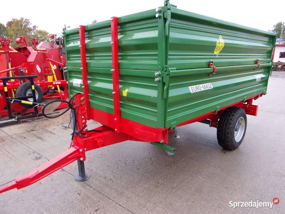 Przyczepa rolnicza 3t EuroMasz podwójne nadstawy Opoczno