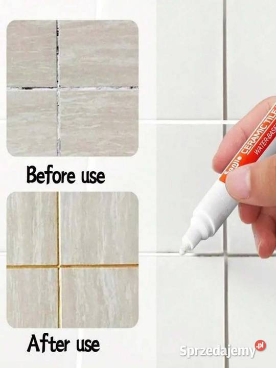 Biały marker do fug wodoodporny do renowacji Płock