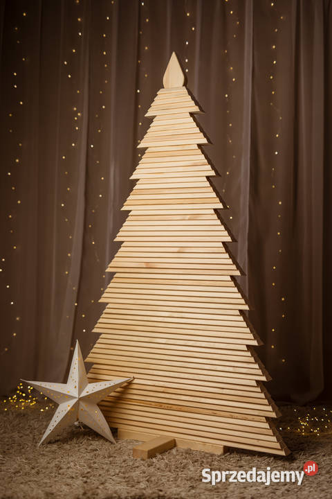 Choinka drewniana ekologiczna naturalne drzewko Kalety