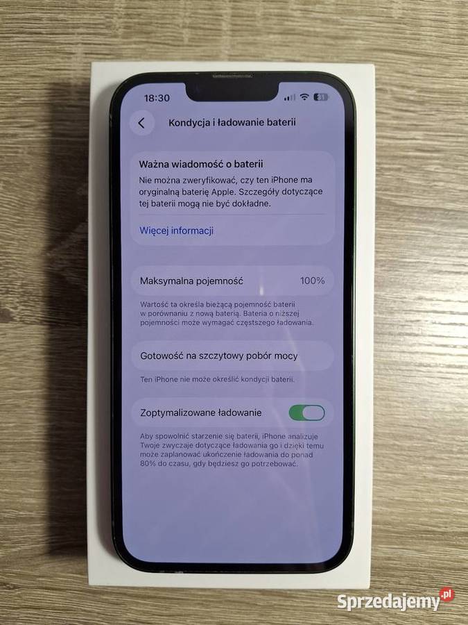 iPhone 13 128GB 100 Kondycji Stan Pudełko Szybka Telefony i Akcesoria