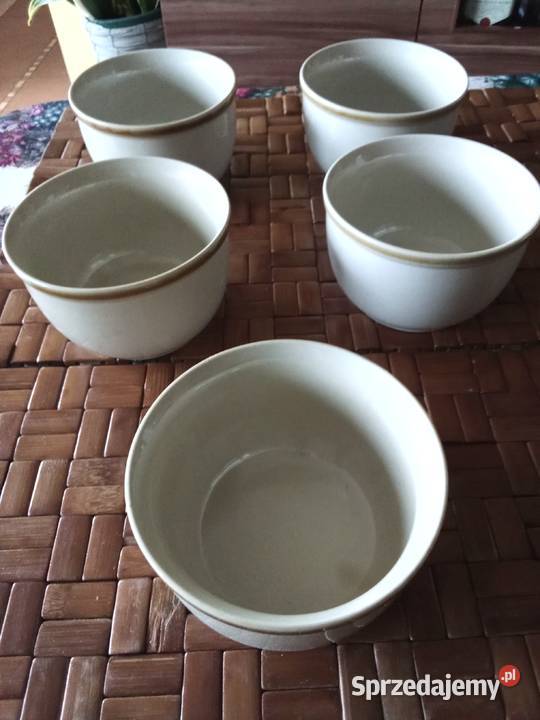 Prl miseczki Mirostowice etykiety 5 beżowy Łódź