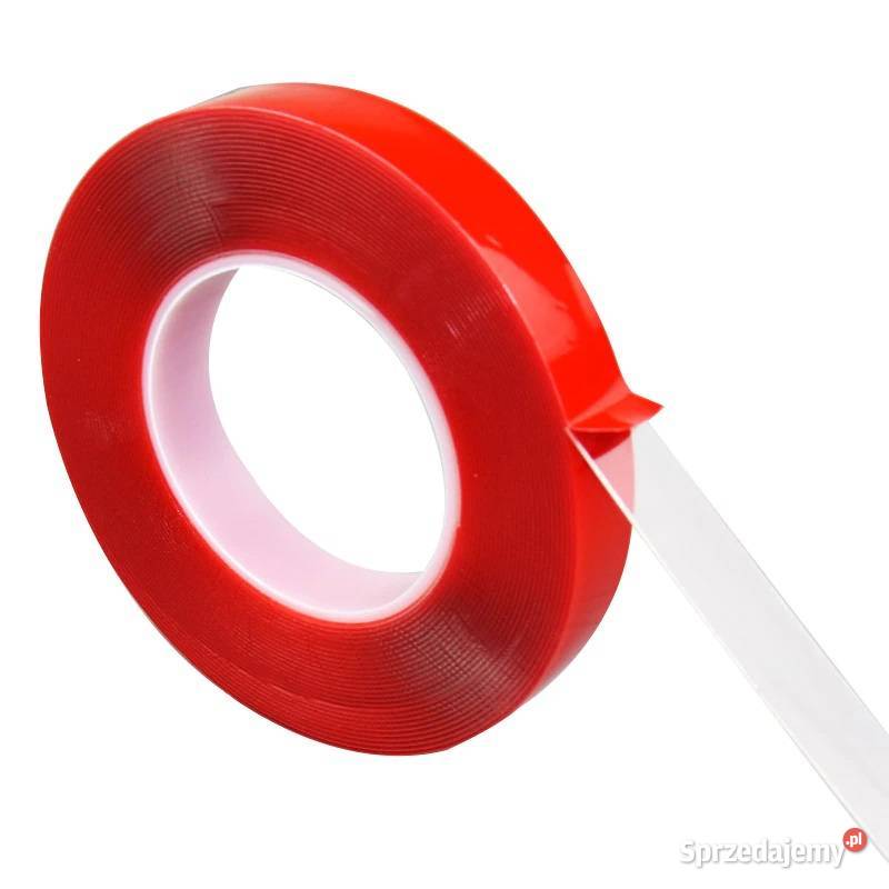 Taśma Dwustronna Przezroczysta szer 10mm x3mb Sieradz