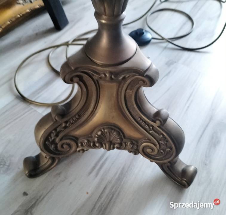 Mosiężna lampa witrażowa dolnośląskie Legnica