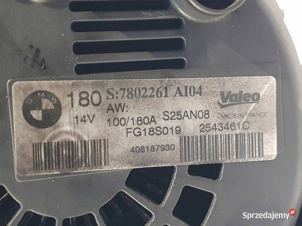 ALTERNATOR BMW X3 E83 20 D oryginał VALEO lubelskie