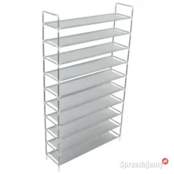 Stojak na buty z 10 półkami metal i włóknina Warszawa