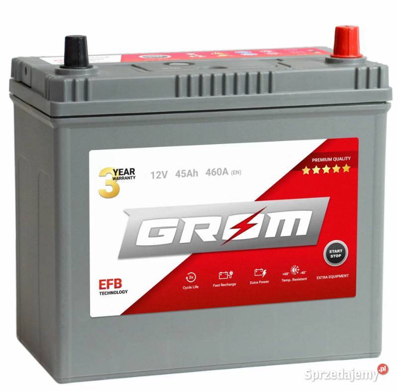 Akumulator GROM EFB STARTSTOP 45Ah 460A Japan mazowieckie Płock