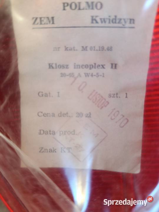 Klosz lampy nowy orginalny c 325 c328 Czekarzewice Drugie