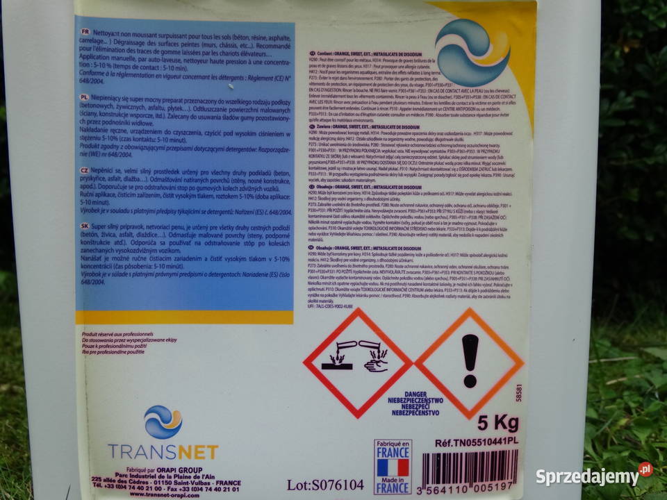 Transnet TS3274 mocny koncentrat do posadzek 20 Bytów sprzedam