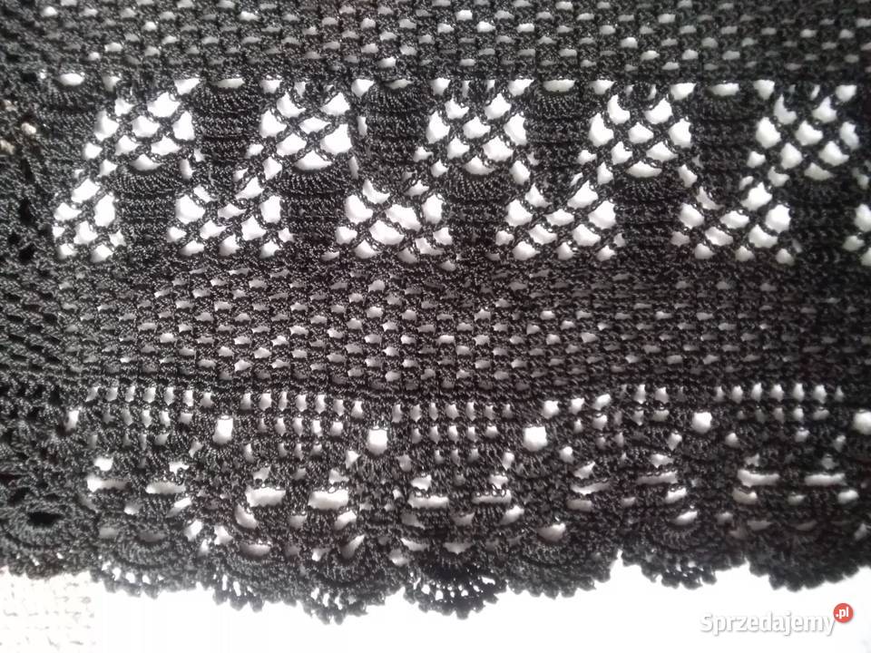 Spódnica czarna robiona na szydelku Tulipan  wielkopolskie Pleszew sprzedam