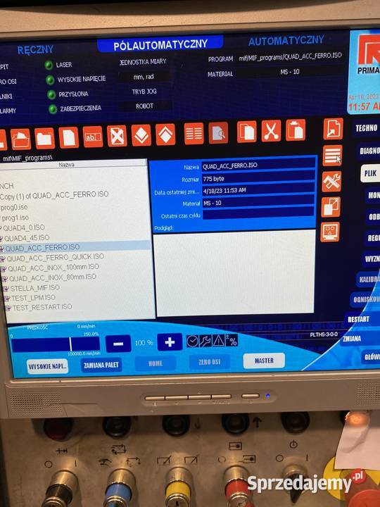 Laser 3000 watt Prima Power Wrocław sprzedam
