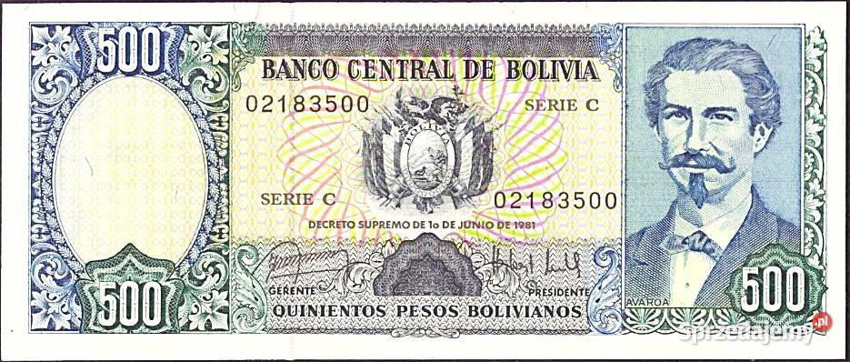 BOLIWIA 1981P166 UNC wysyłka Człuchów sprzedam