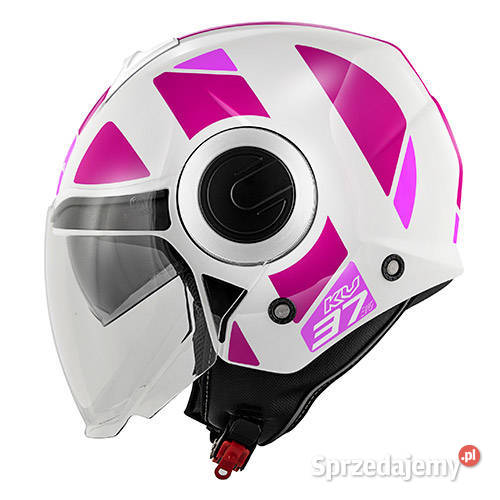 KASK LADY OTWARTY JET Z BLENDĄ BIAŁO RÓŻOWY warmińsko-mazurskie Mrągowo