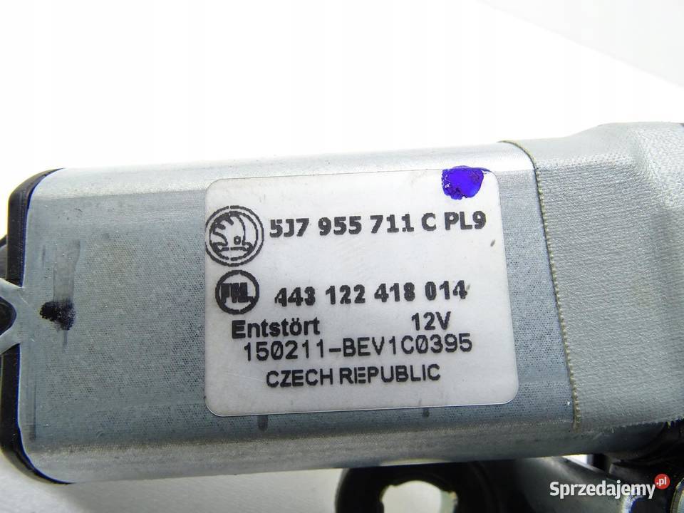 SILNICZEK WYCIERACZKI TYŁ TYLNY 5J7955711C SKODA