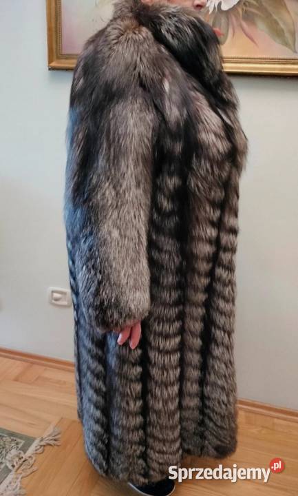 Futro naturalne lis srebrny Legionowo sprzedam