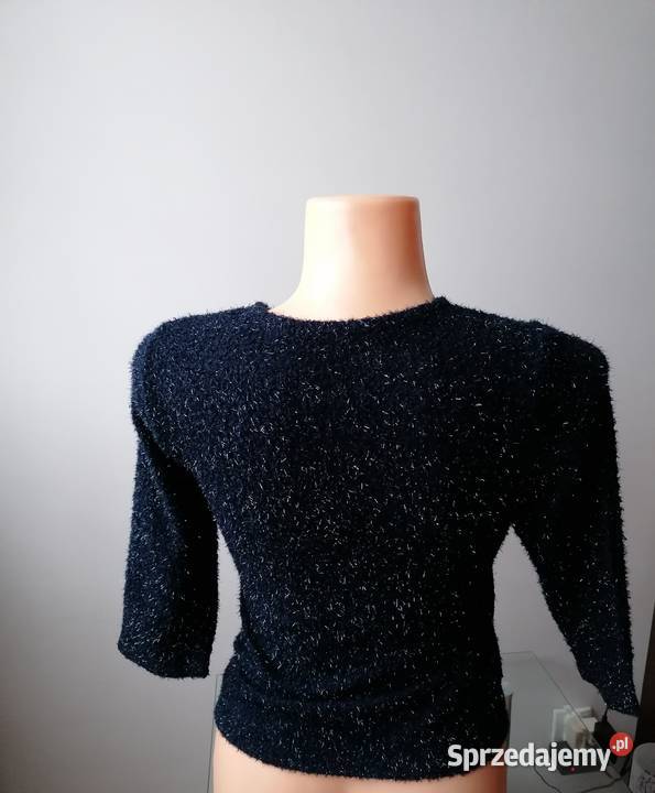 NOWY DAMSKI SWETER BŁYSZCZĄCY RĘKAW 34 R łódzkie Łódź sprzedam