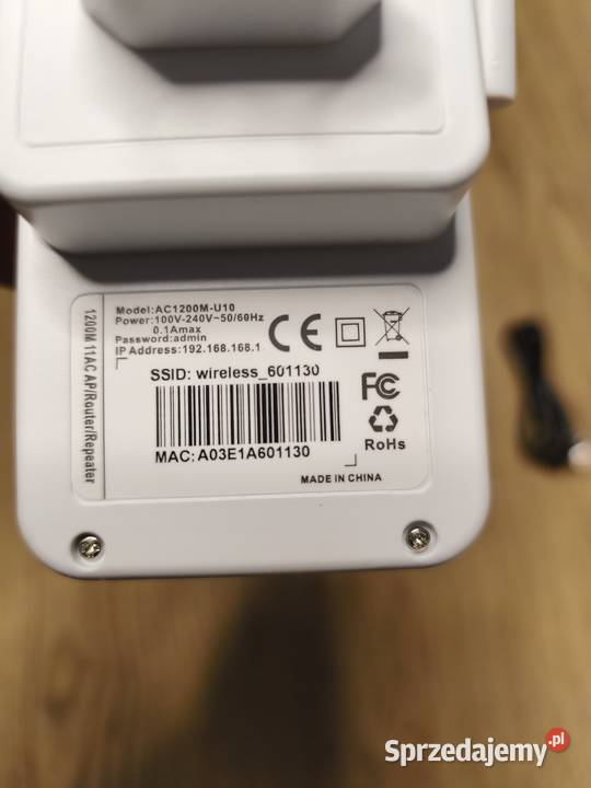 Wzmacniacz sygnału WiFi 1200Mbps