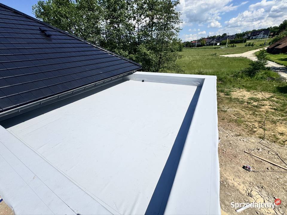 Dachy płaskie membrana PVC remonty dachów Tarnów