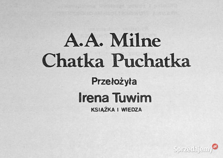 Chatka Puchatka Alan Alexander Milne Pozostałe Chełm