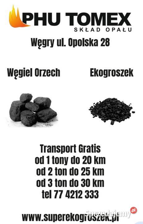 2628MJ Ekogroszek EKOSUN Opole PHU TOMEX Skłąd Węgry