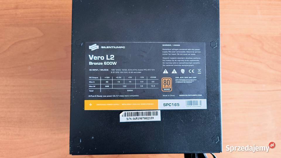 Zasilacz komputerowy Bronze Uszkodzony Bielsko-Biała