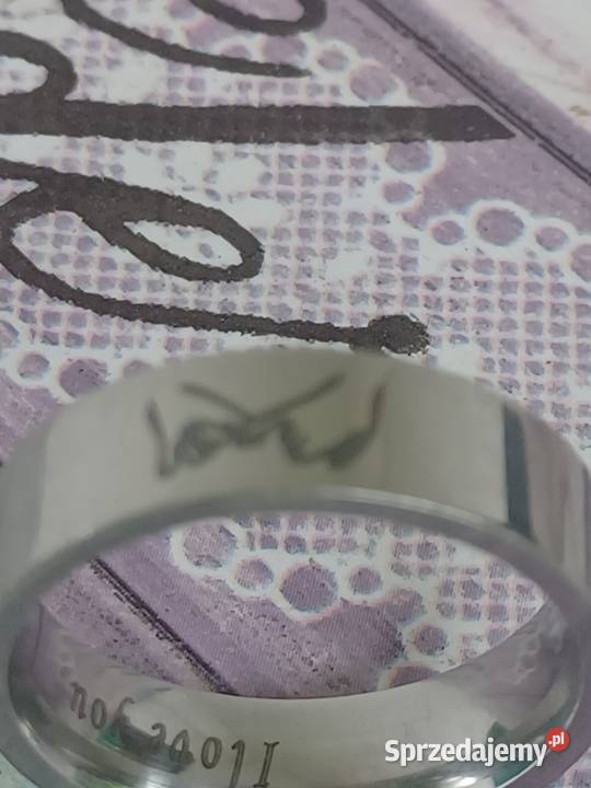 Obrączka Grawerowana I love you Stal nierdzewna Tarnowo Podgórne