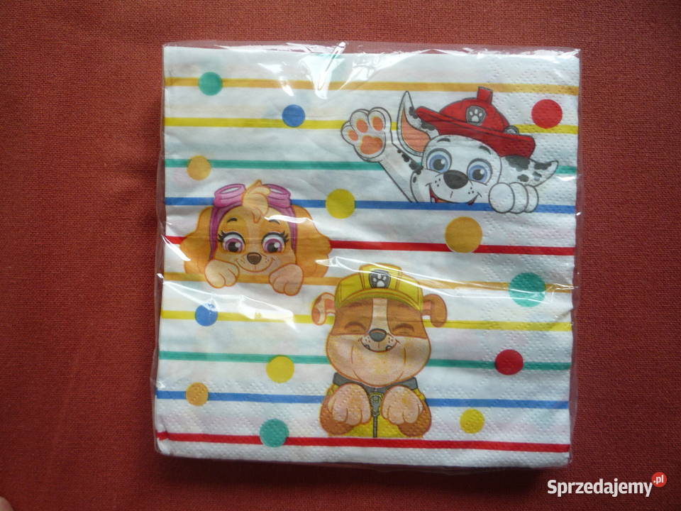 16 Serwetki Papierowe Psi Patrol zachodniopomorskie Szczecin