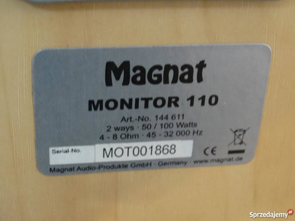 Kolumny Magnat Monitor 110 WYSYŁKA Jasło sprzedam