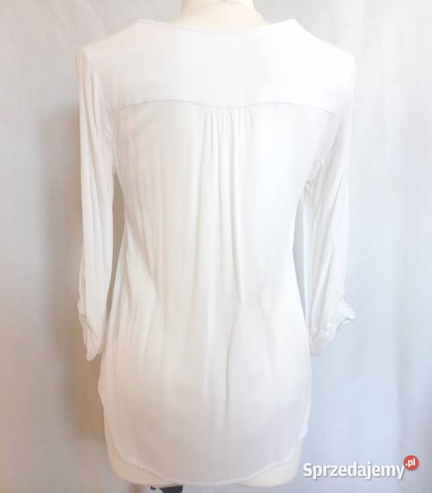 Bluzka biała Serek elegancka r 3638 Wiskoza Rozmiar 38(M) Białystok