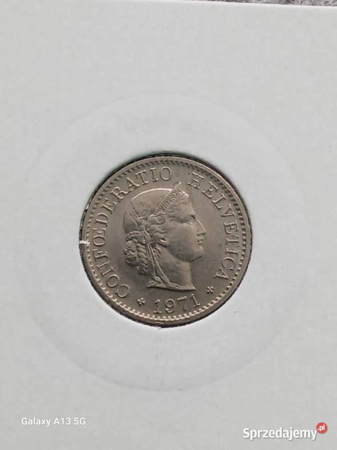 5 Rappen Szwajcaria 1971 r UNC Konin