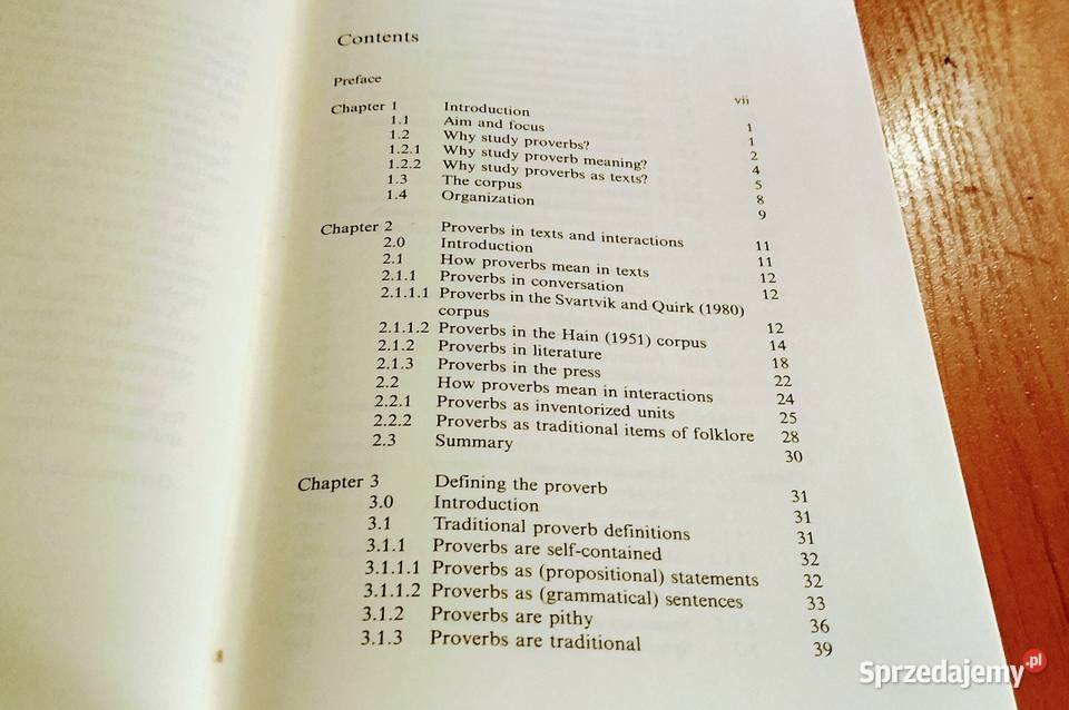 How proverbs mean semantic studies in English Gdańsk sprzedam