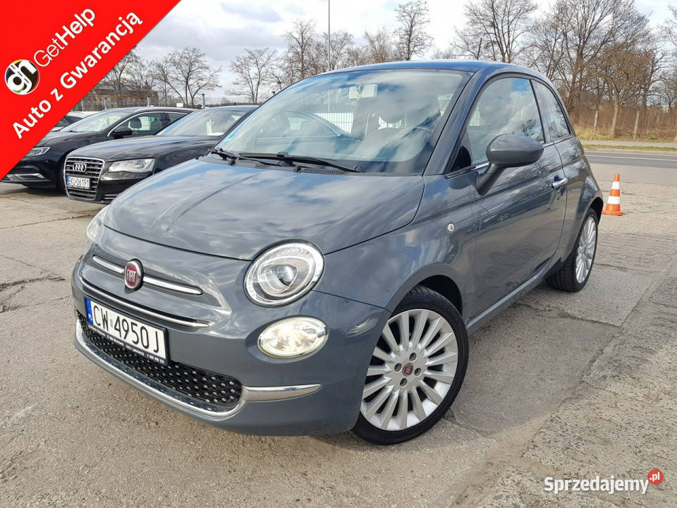 Fiat 500 12 Benzyna Klima Panorama Tempomat aluminiowe felgi Włocławek