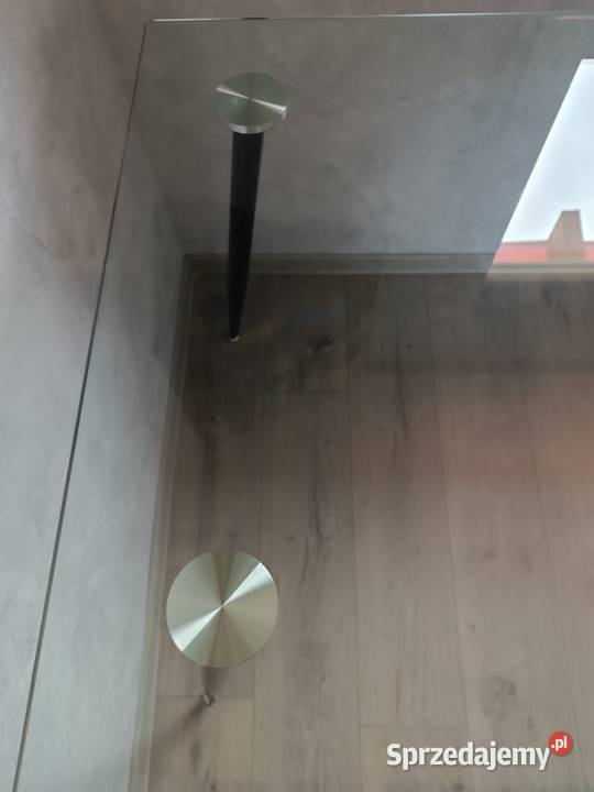 Stół szklany czarny Wilma 80cm Suchedniów