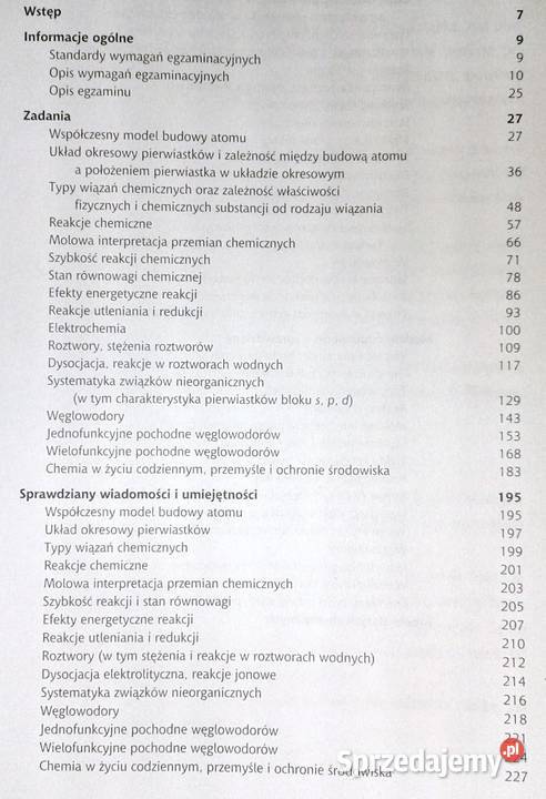 Chemia Matura 2010 B Kupis A Lewandowska W Chełm sprzedam