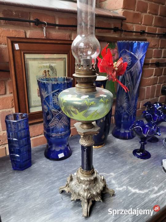 Stara lampa naftowa Schutz Marke Rybnik