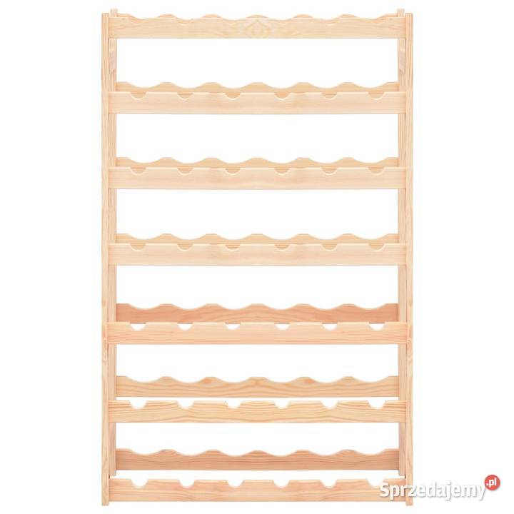 vidaXL Stojak na 42 butelki wina drewno mazowieckie