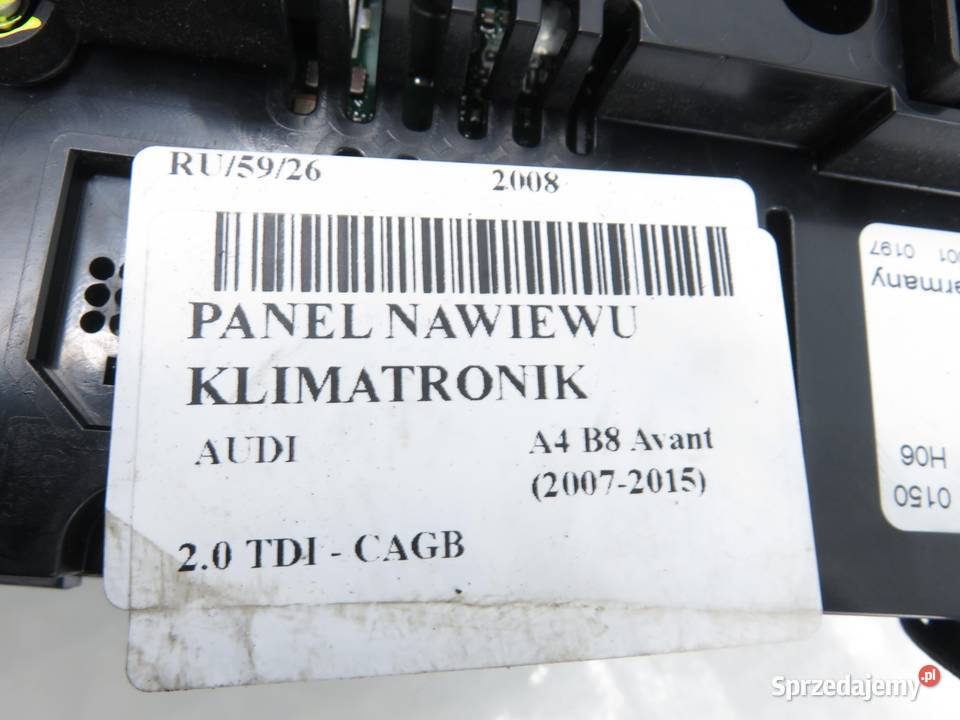 KLIMATRONIK AUDI A4 B8 8T1820043T Wyposażenie wnętrza sprzedam