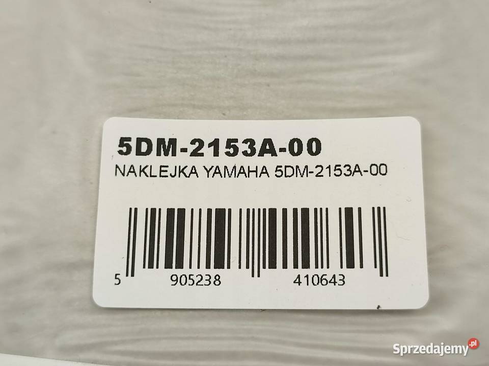 NAKLEJKA YAMAHA NA BAK YAMAHA FZS1000 FAZER 2001