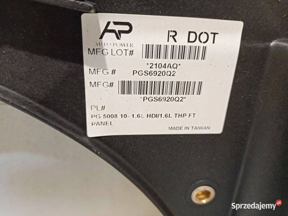 Peugeot 5008 I 16 THP 0913 PAS PRZEDNI PRZÓD