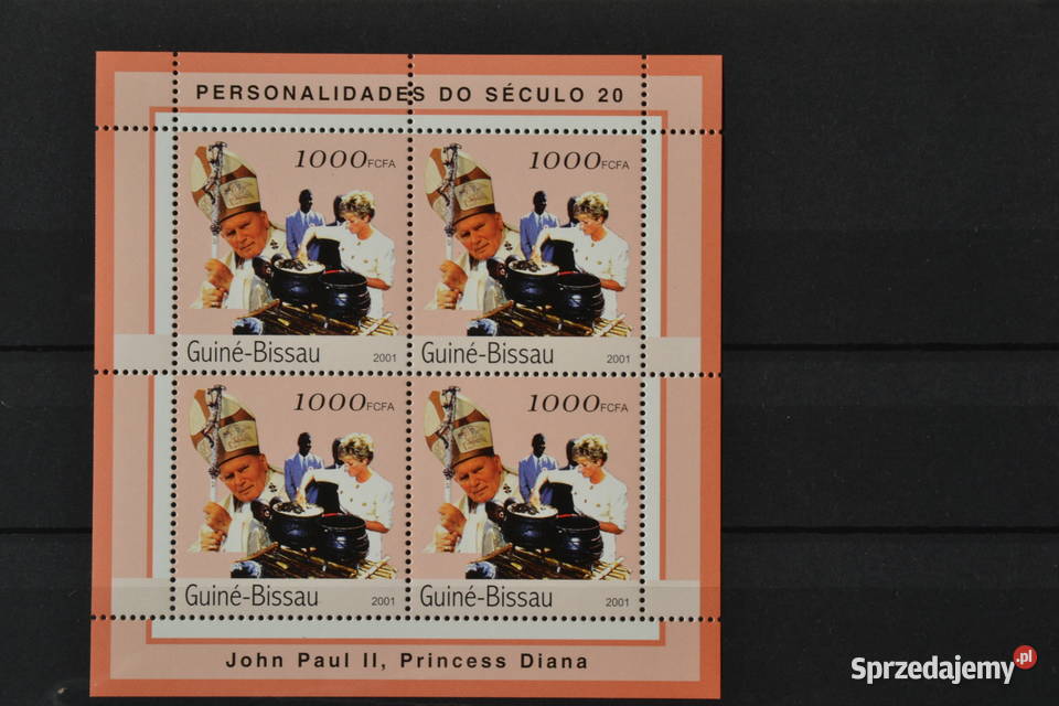 Znaczki Papież Jan Paweł II Gwinea Bissau II Ks Sobótka